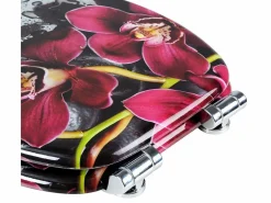 Asiento de inodoro de MDF con mecanismo de cierre suave color rojo bonito 19_0000712^Helloshop26 Outlet