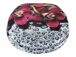 Asiento de inodoro de MDF con mecanismo de cierre suave color rojo bonito 19_0000712^Helloshop26 Outlet
