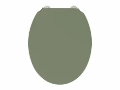 Tapa De Inodoro|Asiento de inodoro Duplo verde aceite - polvo de bambú