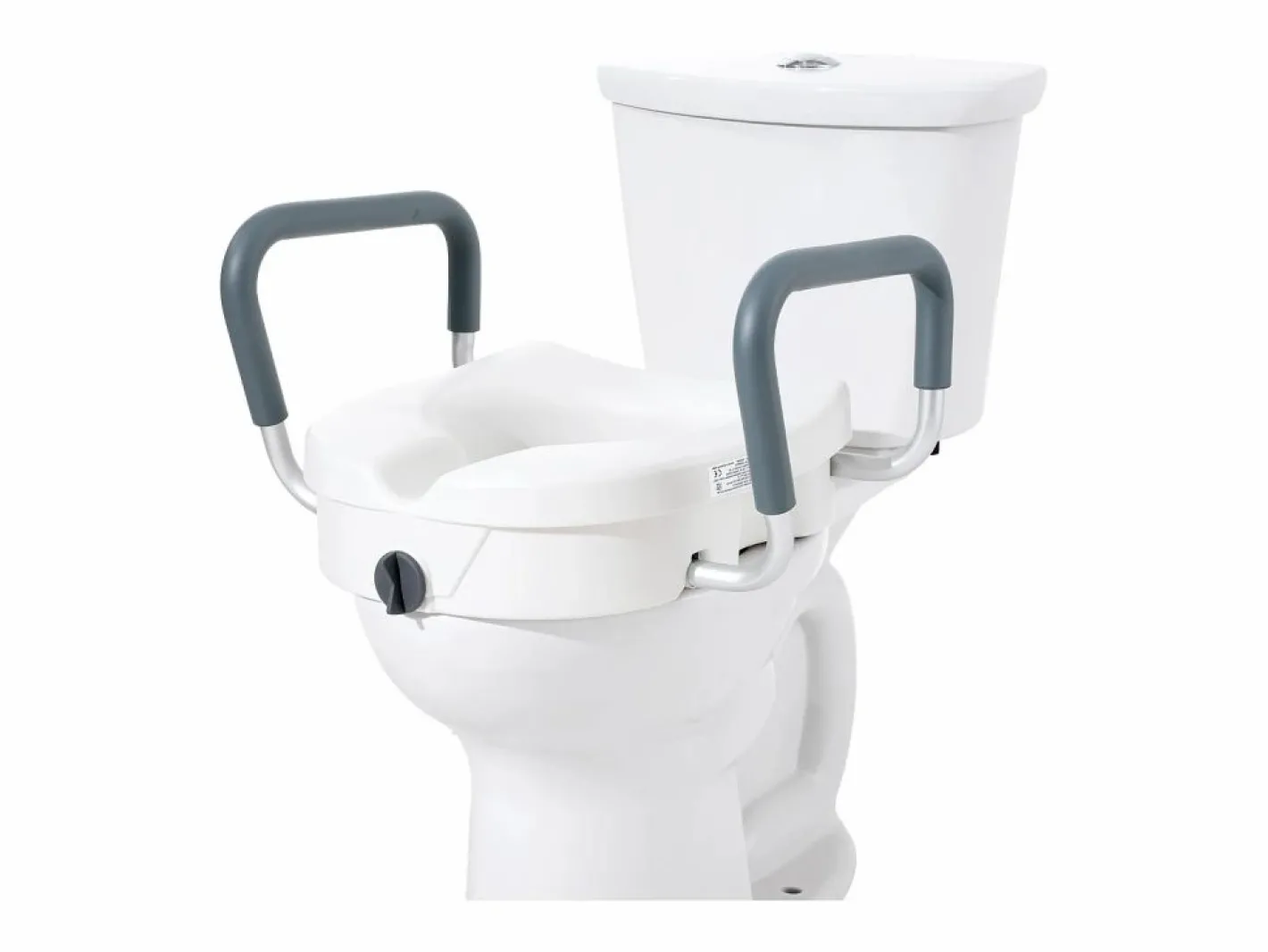 Tapa De Inodoro|Asiento de Inodoro Elevado SucceBuy, Altura 12,7 cm, Capacidad 158 kg, Ancho Ajustable 48,1 a 55,9 cm,