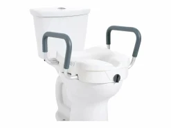 Tapa De Inodoro|Asiento de Inodoro Elevado SucceBuy, Altura 12,7 cm, Capacidad 158 kg, Ancho Ajustable 48,1 a 55,9 cm,