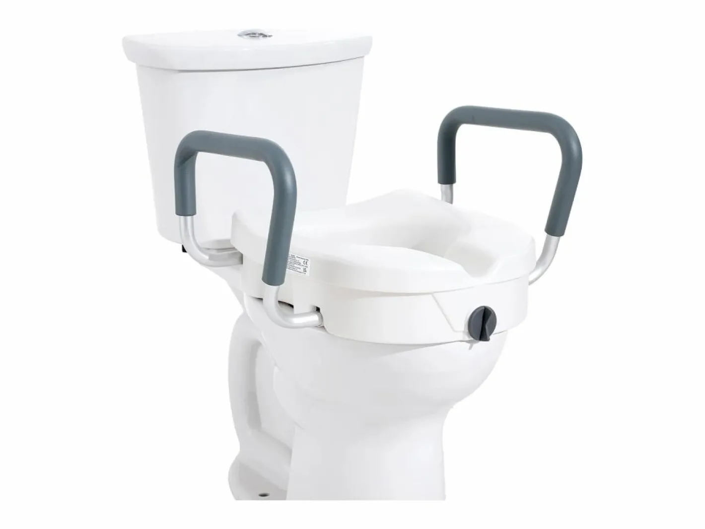 Tapa De Inodoro|Asiento de Inodoro Elevado SucceBuy, Altura 12,7 cm, Capacidad 158 kg, Ancho Ajustable 48,1 a 55,9 cm,