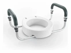 Asiento de Inodoro Elevado SucceBuy, 88,9 mm de Altura, Capacidad 136 kg, Barandillas de Aluminio,^ New