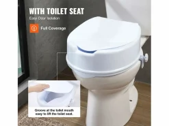 Tapa De Inodoro|Asiento de Inodoro Elevado SucceBuy, 12,7 cm de Altura, Capacidad de 136 kg, Elevador Universal,