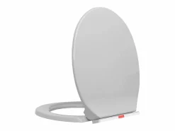 Asiento de inodoro ovalado claro con cierre suave 02_0002916^Helloshop26 Online