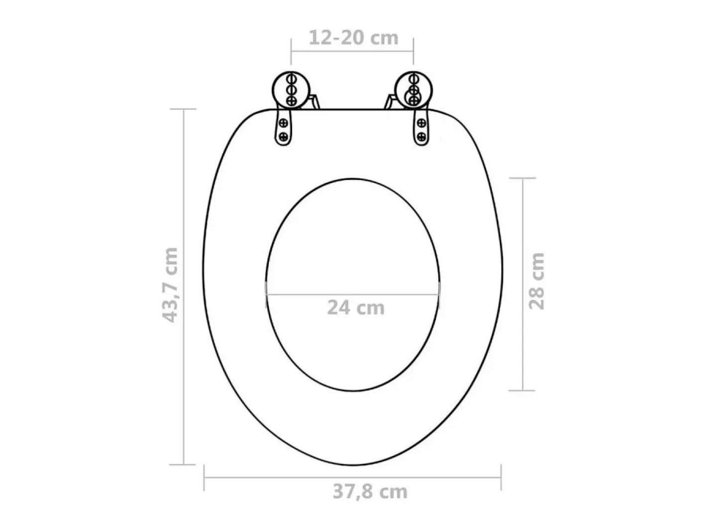 Asiento de inodoro Penguin de MDF con tapa de cierre suave 02_0002937^Helloshop26 Best