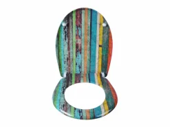Helloshop26 Tapa De Inodoro|Asiento de inodoro retro de Duroplast con mecanismo de cierre suave y cierre rápido 19_0000713