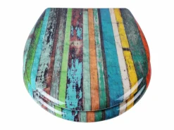 Helloshop26 Tapa De Inodoro|Asiento de inodoro retro de Duroplast con mecanismo de cierre suave y cierre rápido 19_0000713