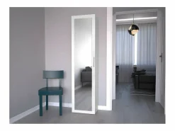 ATARA - Armario recibidor con espejo grande - 180x50x35 cm - Dos baldas + barra para colgar - Mueble de entrada^TOPESHOP Outlet