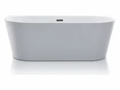 Shower & Design Bañera acrílica blanca de exenta, 200L, 149,5 x 75 x 58 cm, DIVINA Blanco Hot