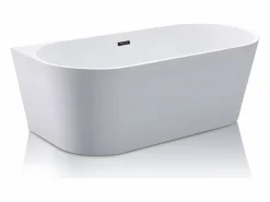 Shower & Design Bañera acrílica blanca de exenta, 200L, 149,5 x 75 x 58 cm, DIVINA Blanco Hot