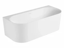 Bañera Semi Exenta|Bañera acrílica blanca de pared FORMA de 170 cm