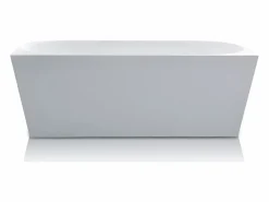 Shower & Design Bañera Semi Exenta|Bañera acrílica blanca, 255L, 180 x 75 x 58 cm, DIVINA