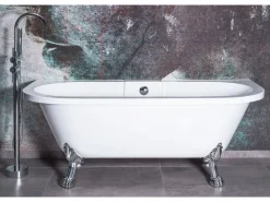 Rea Bañera Acrílica De Pared Korfu 170Cm White + Tapón De Bañera Blanco Discount