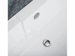 Rea Bañera Acrílica De Pared Korfu 170Cm White + Tapón De Bañera Blanco Discount