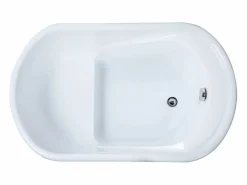 Shower & Design Bañera asiento PICCOLA 240L 120 x 75 x 65 cm - Negro Outlet