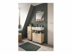 CHB Collection Bañera Boston 2 puertas decoración roble. Color natural claro Discount