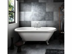 ROGIER & MOTHES Bañera Con Patas|Bañera con patas CHELSEA 154 cm patas LEÓN NEGRAS