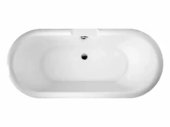 ROGIER & MOTHES Bañera con patas CHELSEA 154 cm patas ÁGUILA BLANCAS Blanco / Amarillo Clearance