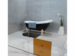 ROGIER & MOTHES Bañera con patas RICHMOND NEGRA 171 cm patas ÁGUILA DORADAS Negro / Dorado Outlet