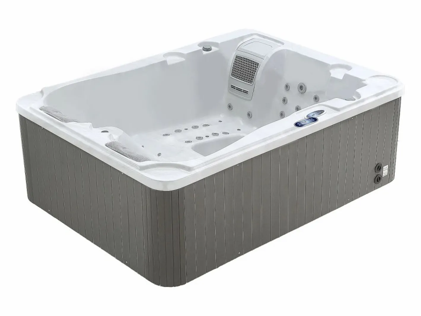 VOGUE SPA Bañera de hidromasaje 3 pl blanca - 65 jets - 200 x Prof. 160 x Alt. 80 cm - Sistema BALBOA - FIDJI V Blanco Hot