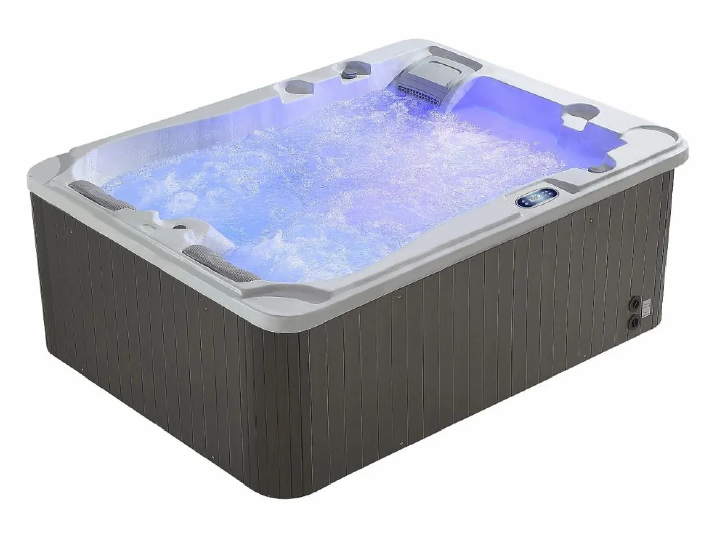 VOGUE SPA Bañera de hidromasaje 3 pl blanca - 65 jets - 200 x Prof. 160 x Alt. 80 cm - Sistema BALBOA - FIDJI V Blanco Hot