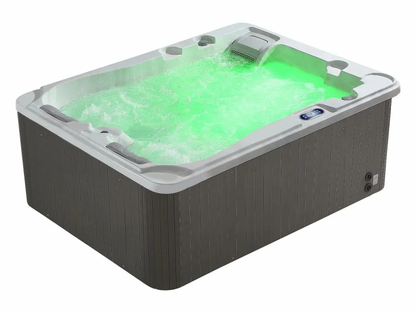 VOGUE SPA Bañera de hidromasaje 3 pl blanca - 65 jets - 200 x Prof. 160 x Alt. 80 cm - Sistema BALBOA - FIDJI V Blanco Hot