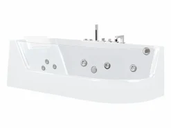 Shower & Design Bañera De Hidromasaje|Bañera Rinconera|Bañera de hidromasaje 1 plaza 263L ángulo izquierdo ARIA