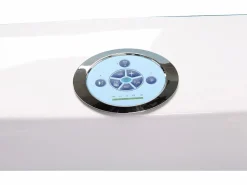 ELITESHOPPING Bañera De Hidromasaje|Bañera Rinconera|Bañera de hidromasaje 180 X 96 cm con frontal de cristal 9 jets - Jasmine