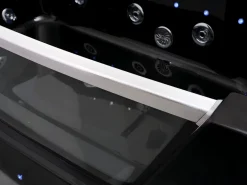 Shower & Design Bañera de hidromasaje acristalada con leds negra DYONA Negro New