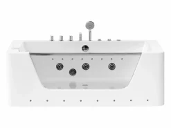 Shower & Design Bañera de hidromasaje acristalada con leds blanca DYONA Blanco Outlet