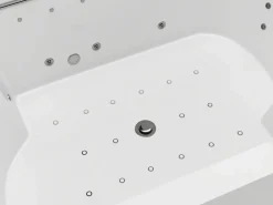 Shower & Design Bañera De Hidromasaje|Bañera de hidromasaje blanca - 2 plazas - 450 L - 185 x 120 x 65 cm - DEFORIA