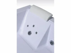 Bañera de hidromasaje blanca doble bomba 178 X 147 cm 33 jets - Petal^ELITESHOPPING Online