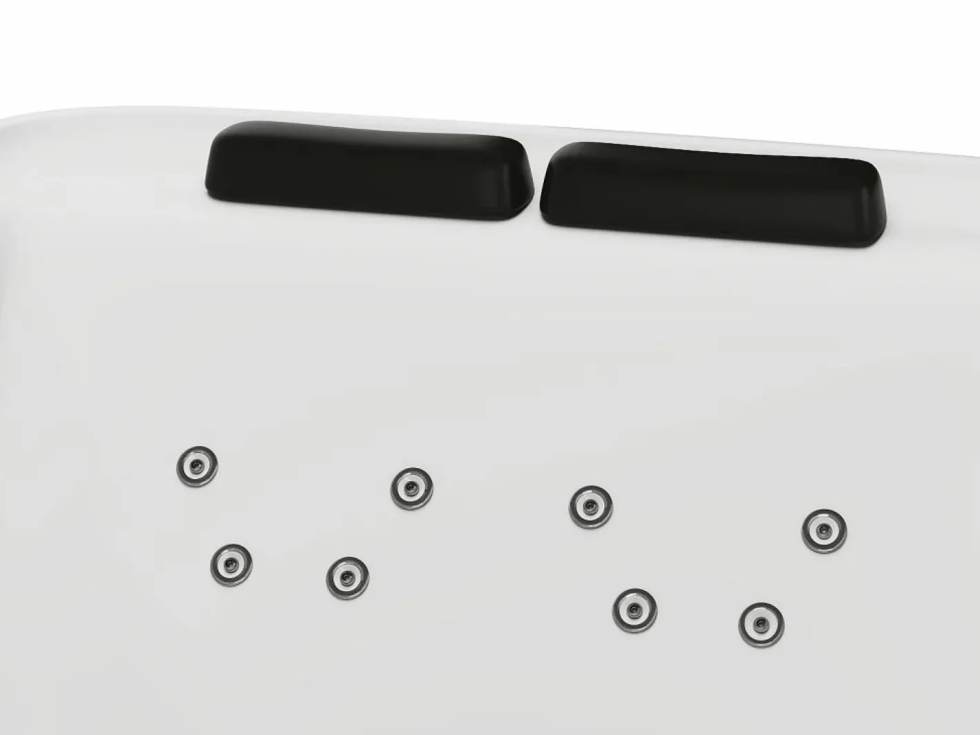 Bañera de hidromasaje blanca - 2 plazas - 390 L - 180 x 120 x 60 cm - VOLUTA^Shower & Design Outlet