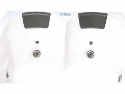 Bañera de hidromasaje blanca 180 X 120 cm 2 personas 8 jets - Poppy^ELITESHOPPING Sale