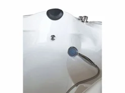 Bañera de hidromasaje blanca 150 X 150 cm para 2 personas 6 jets - Anemone^ELITESHOPPING Discount