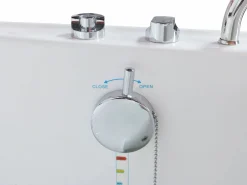 Bañera de hidromasaje con puerta - 1 plaza - 220L - 101,5 x 69 x 99 cm - BARUVA^Shower & Design Clearance
