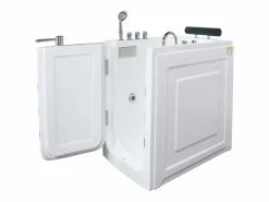 Bañera de hidromasaje con puerta - 1 plaza - 220L - 101,5 x 69 x 99 cm - BARUVA^Shower & Design Clearance