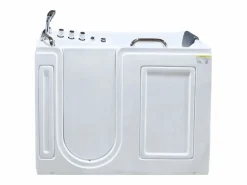 Shower & Design Bañera de hidromasaje con puerta - 1 plaza - 355L - 134,5 x 67,3 x 106 cm - BURAM Blanco Online