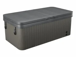 VOGUE SPA Bañera de hidromasaje de 2 plazas perlado con cubierta, 18 jets, Ancho 210 x Prof. 110 x Alt. 74 cm, motor BALBOA, TAHITI Blanco Best