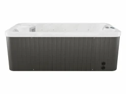 VOGUE SPA Bañera de hidromasaje de 2 plazas perlado con cubierta, 18 jets, Ancho 210 x Prof. 110 x Alt. 74 cm, motor BALBOA, TAHITI Blanco Best