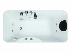 Shower & Design Bañera de hidromasaje GAVINO - 1 plaza - Angulo izquierdo Blanco Clearance