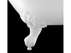 ROGIER & MOTHES Bañera Con Patas|Bañera de Hierro PLYMOUTH blanca 170 cm Patas CROMADAS