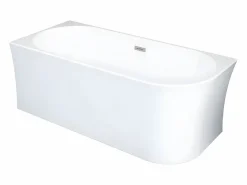 Shower & Design Bañera de ángulo izquierdo - 201 L - 150 x 75 x 59 cm - - Acrílico - PONTICOLA Blanco Outlet