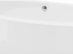 Shower & Design Bañera de pie ovalada blanca de 206 L, 185 x 91 x 58 cm, MARMATI Blanco Sale