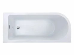 Bañera ducha con mampara corredera, 240 L, ángulo derecho, ANIKA^Shower & Design Discount