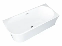 Shower & Design Bañera Ducha|Bañera Rinconera|Bañera ducha con mampara de baño giratoria - 201 L - Ángulo derecho - PONTICOLA