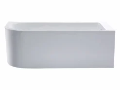Bañera esquinera ovalado blanca en acrílico, 201L, 150 x 75 x 58 cm, ángulo derecho, ANIKA^Shower & Design Sale