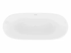 Shower & Design Bañera exenta blanca - 217 L - acrílico - 180 x 75 x 57 cm - SAROFA Blanco Clearance