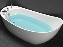 Bañera exenta blanca - 1 plaza - 181 L - Ancho 150 x Prof. 75 x Alt. 70 cm - NATALIA^Shower & Design Clearance